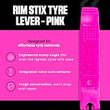 Muc Off Rim Stix Tyre Lever 2 Pack Pink - Integrated Valve Remover & Spoke Hook view 3