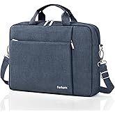 Ferkurn Laptop Case Sleeve 15.6 16 Inch Laptop Bag for Women Men Compatible with HP Envy Pavilion/Dell Inspiron XPS/Lenovo/Acer, Shoulder Strap Carrying Briefcase Computer Messenger Bag Case, Grey