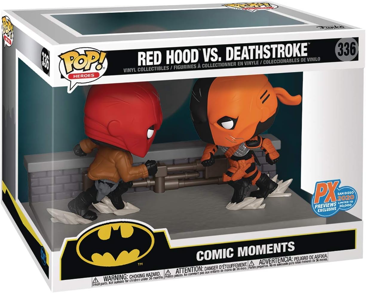 POP COMIC MOMENT DC RED HOOD VS DEATHSTROKE PX FIG, Multicolor - Image 3