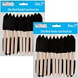 US Art Supply 1 Nch Foam Sponge Wood Handle Pant Brush Set (Value