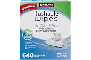 Kirkland Signature Kirkland signature moist flushable wipes 640 Wipes