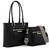 Montana West 2Pcs Handbags Sets for Women Large Tote Bags Cute Crossbody Purses