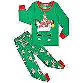 QPANCY Girls Christmas Pjs Sets Pajamas Kids Cotton Winter Sleepwear