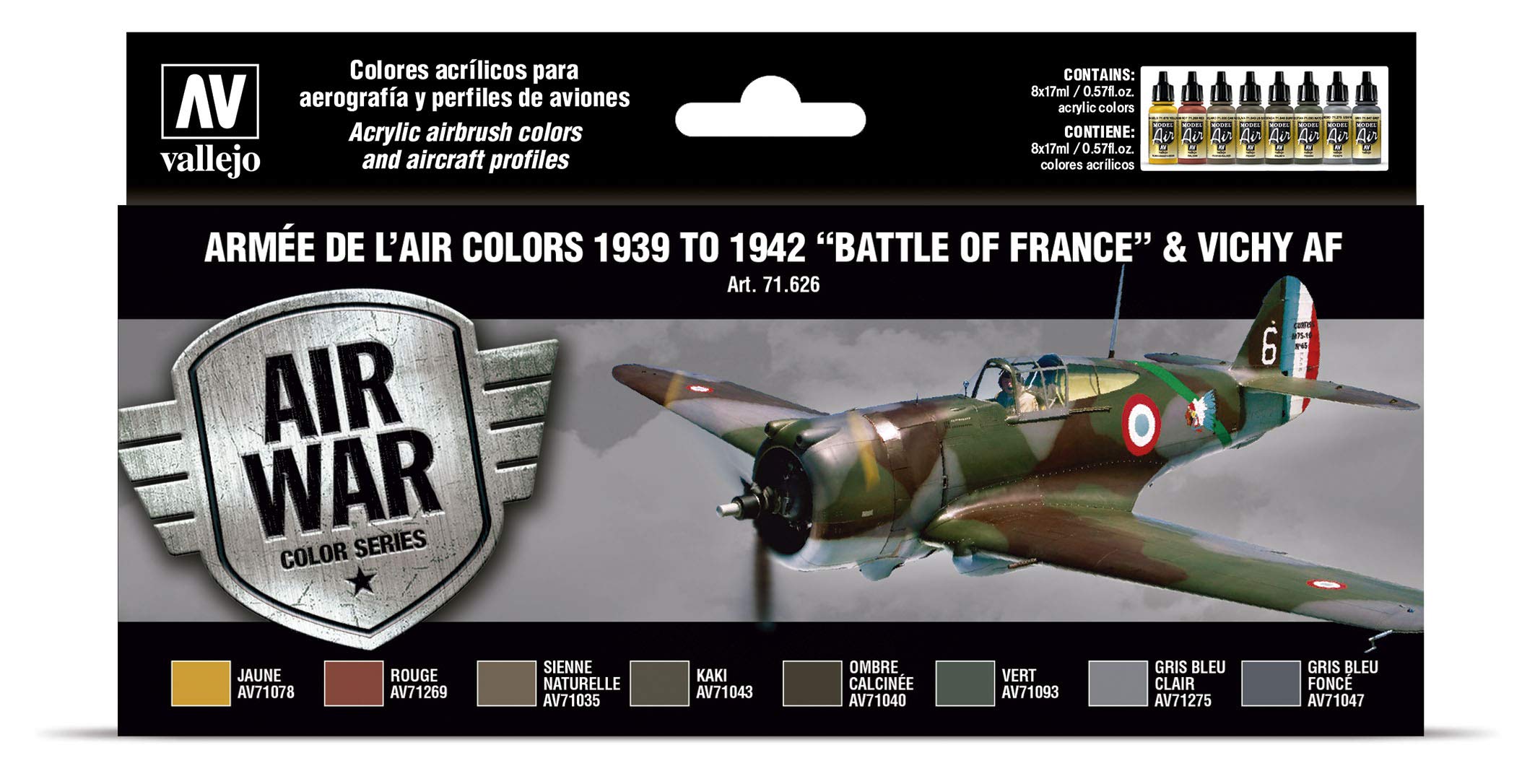 Vallejo AV Model Air Set - Arm e de l'Air colors(1939-42)