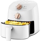 COMFEE' Compact 2.1 Quart Air Fryer with 12 Menu Options, Adjustable Timer & Temperature Control 80-204 degrees C, Dishwasher