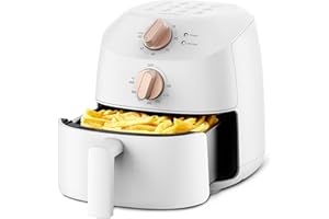 COMFEE' Compact 2.1 Quart Air Fryer with 12 Menu Options, Adjustable Timer & Temperature Control 80-204 degrees C, Dishwasher