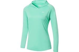 Willit Women's UPF 50+ Sun Protection Hoodie SPF Shirt Long Sleeve Hiking Fishing Outdoor Shirt Lightweight Hoodie