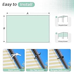 SunnyRoyal 19'x31' Sun Shade Sail Straight Edge