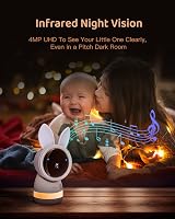 ARENTI 2.5K 5Ghz Wifi Baby Monitor with Two Cameras, 8H Battery view 9
