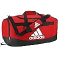 adidas Unisex Adult Defender 4.0 Duffel, Durable Athletic Sports Gym Travel Bag for Men and Women, Team Power Red, Medium (66L)
