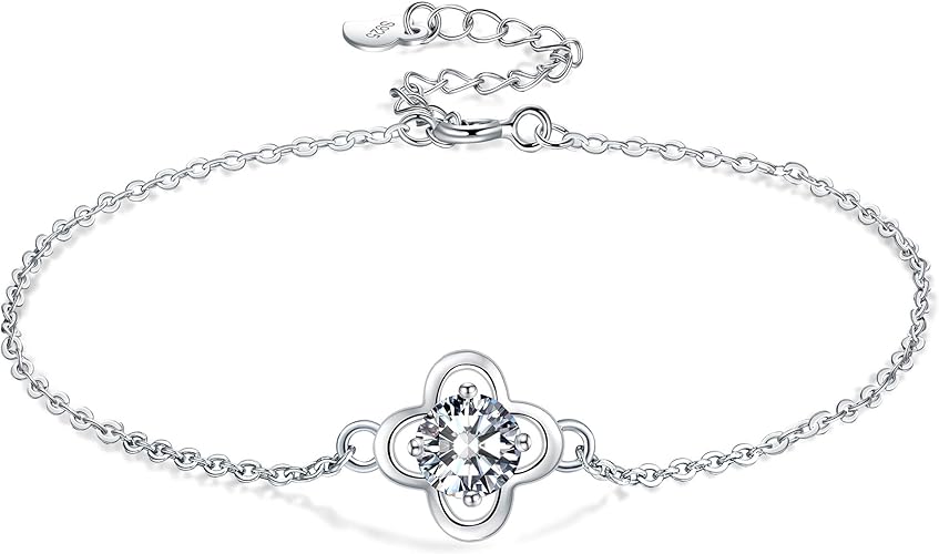 Amazon Co Jp Amazon限定ブランド 母の日 プレゼント ブレスレット レディース 人気 金属アレルギー対応 シルバー925 四つ葉のクローバー 幸運 女性 誕生日 ギフトbox付 ジュエリー