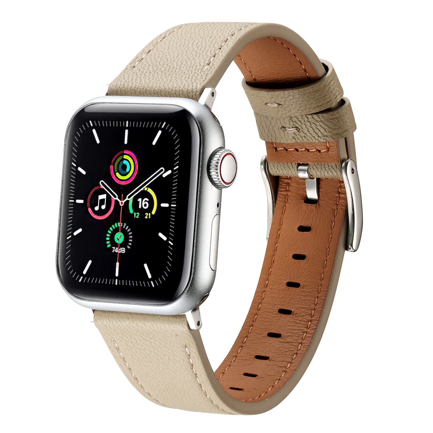 MUENShop Sheep Leather Strap Compatible with Apple Watch Straps 40mm 41mm 38mm,Men Women Replacement Band for Apple Watch Series 11 10 9 8 7 6 5 4 3 2 1 & iWatch SE
