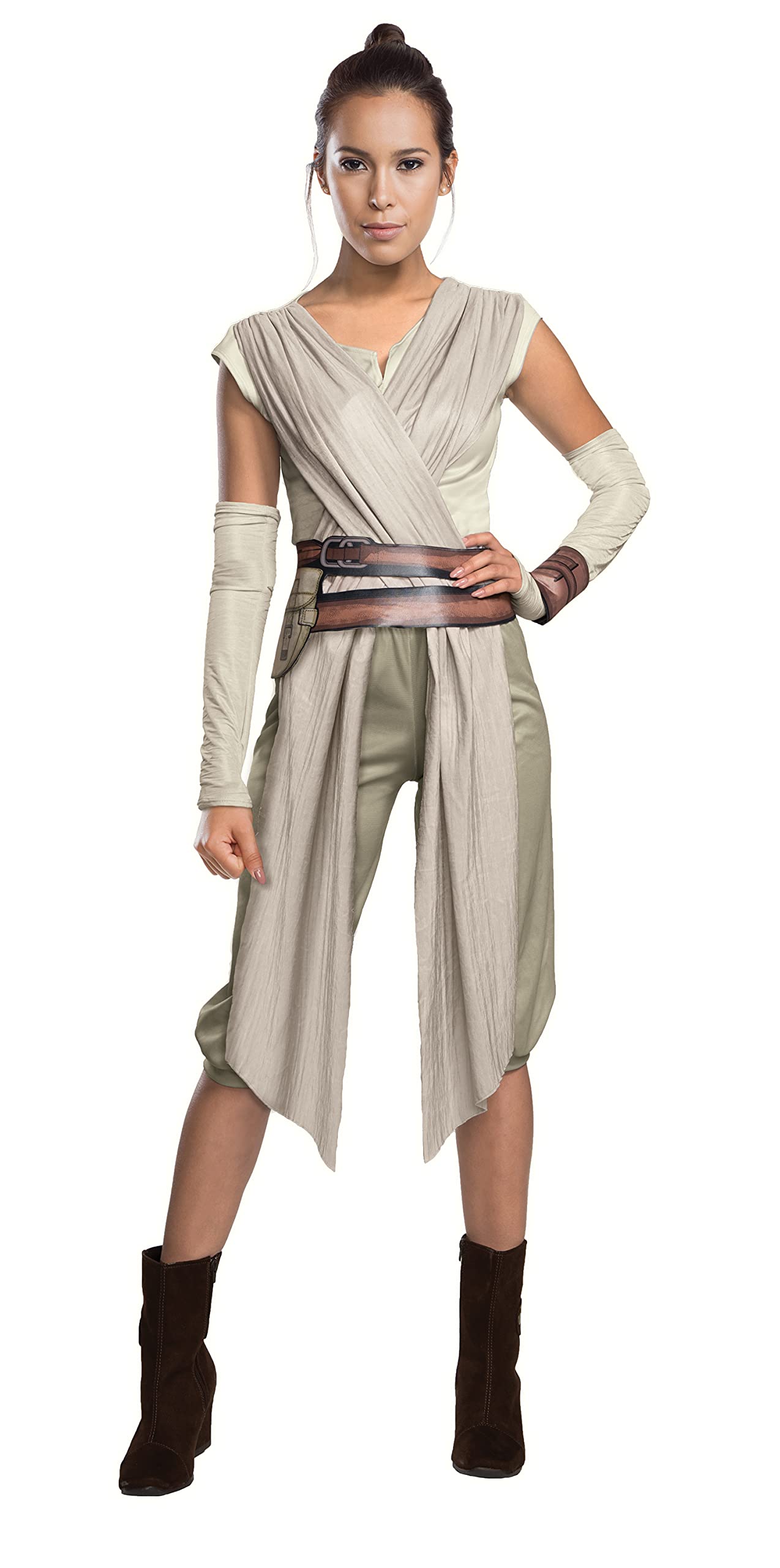 Rubies Official Ladies Star Wars Deluxe Rey Costume - Large Halloween