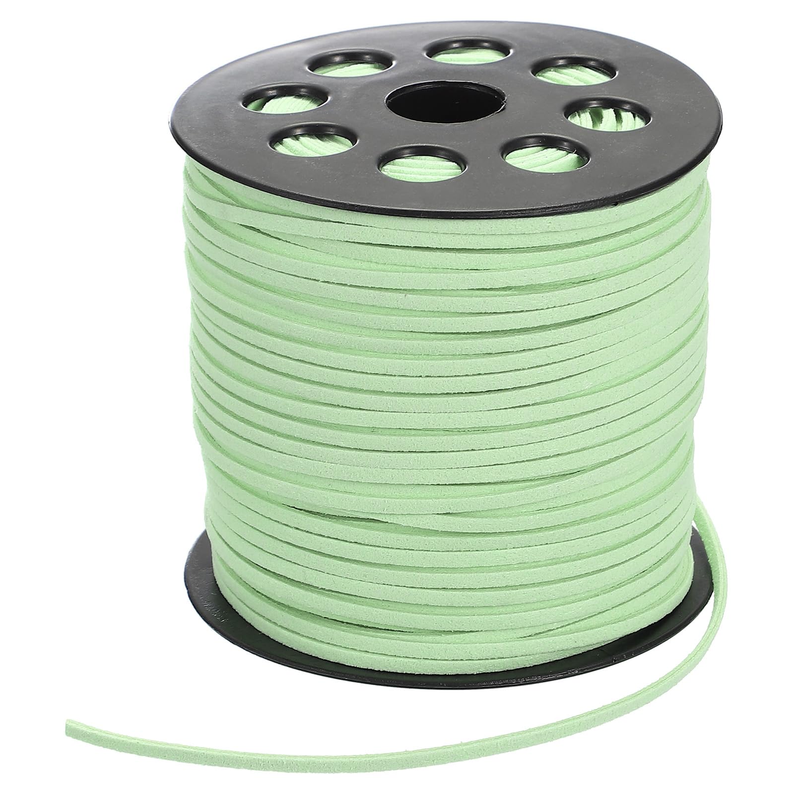 PATIKIL 100 Yards x 2.6mm Faux Suede Leather Cord, Leather Lace String for Bracelet Necklace Beading Making DIY Crafts, Mint Green