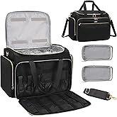 MONSTINA Professional Hairstylist Traveling Bag with Two Detachable Small Bags,Hairdressing Bag Makeup Salon Organizer Bag for Barber Hairdresser Insulation Material