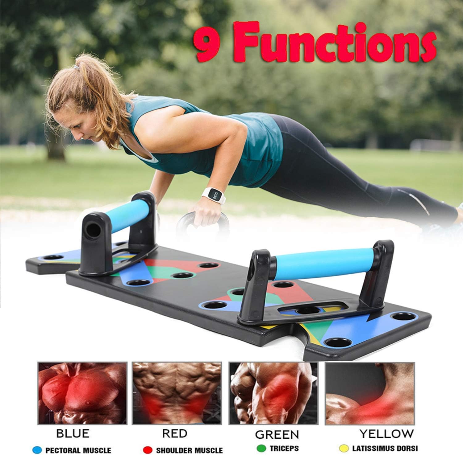 Uchada 9-in-1 System Push-up Rack Board