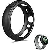 Wasserstein Protective Case Made for Google Pixel Watch 3 (45mm) - Ultra-Thin, Snap-On Rubber Case - NOT Compatible with Google Pixel Watch 3 (41mm), Pixel Watch 2 &amp; Pixel Watch (1st gen) - Black