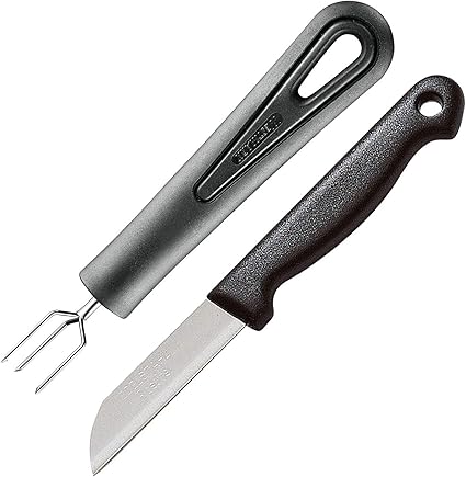 Westmark Messer Pellkartoffelgabel Mit 3 Zinken Set 2 Tlg Rostfreier Edelstahl Kunststoff Gentle Techno Silber Schwarz 28152280 Amazon De Kuche Haushalt