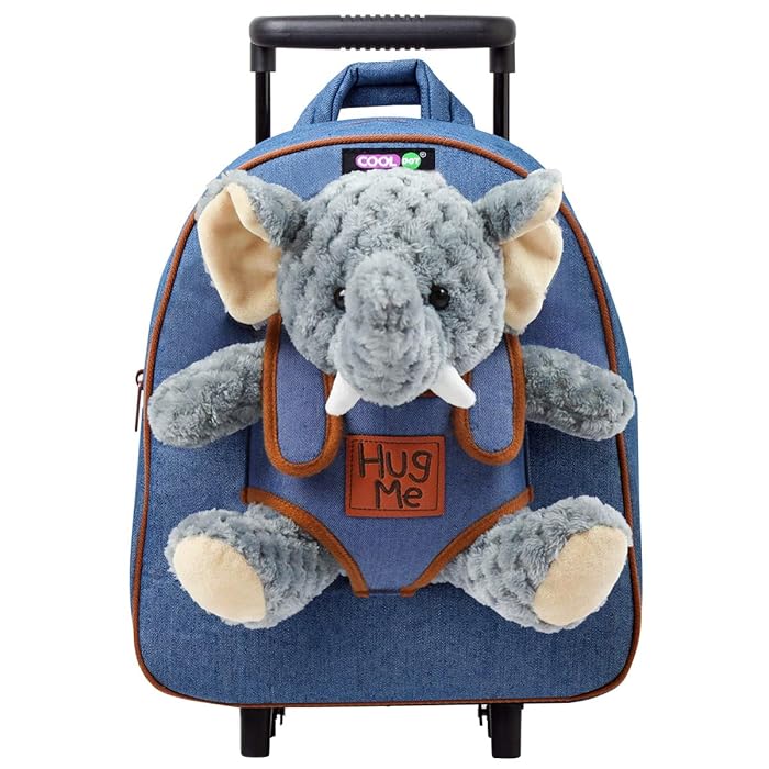 Buy Plush Rolling Backpack with Stuffed Animal Toy and Removable Wheels
