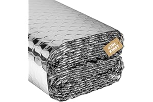 VUAOHIY Double Reflective Insulation Roll, 47" X10' Double-Sided Aluminum Bubble Roll, Rv Window and Window Insulation for Summer Heat, Garage Door, Roof, Car