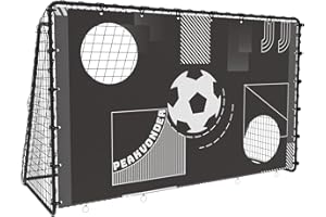 PEAKVONDER 7 x 5 ft Kids Soccer Net for Backyard, 2 in 1 Soccer Goal, But de Soccer Exterieur, Powder Coated Frame with All W