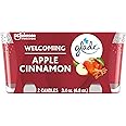 Glade Candle Jar, Air Freshener, Apple Cinnamon, 3.4 Oz, 2 Count