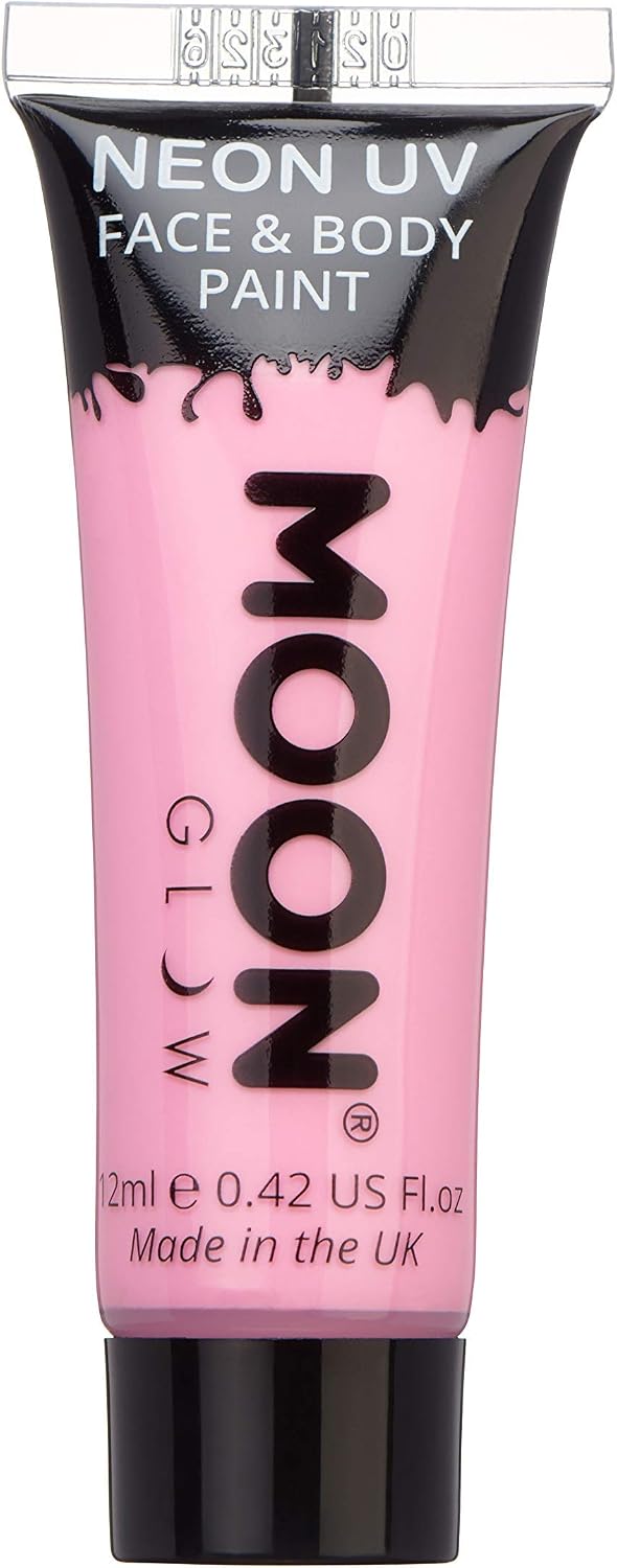 Moon Glow - 12ml Neon UV Face & Body Paint - Pastel Pink