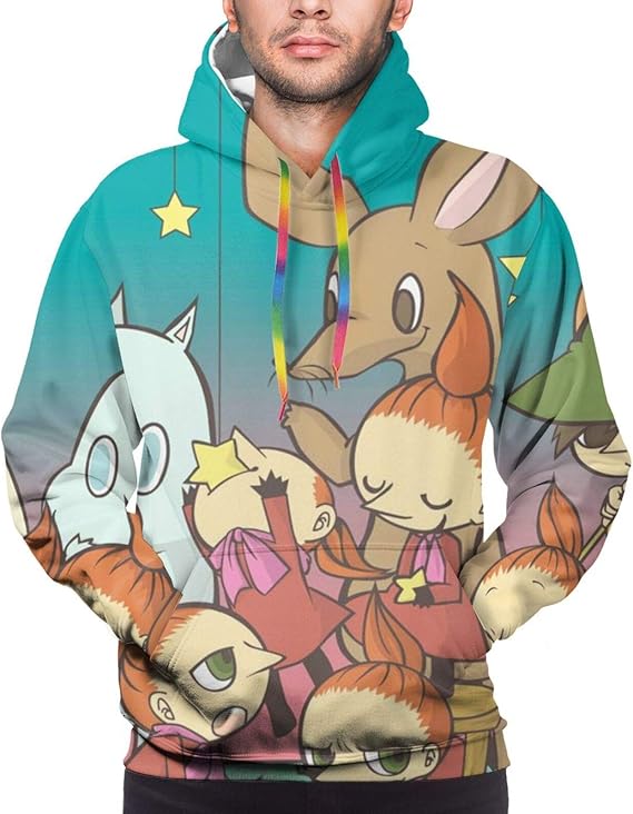 Amazon Co Jp ムーミン1 メンズ パーカー 長袖 3dプリント 創意デザイン 厚手服 コートファッション ヒップホップ 面白い フード付き スウェット春秋冬服 服 ファッション小物