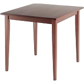 Winsome Groveland Wooden Square Dining Table, Walnut, 29" | Practical &amp; Elegant Table for Eating, Study, Work, Sturdy Furniture for Kitchen, Dining Room, Office, Entryway