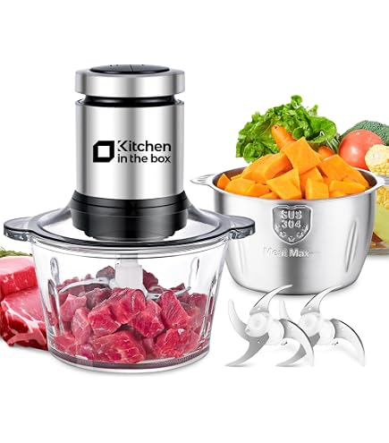 Kitchen in the box Food Processors,Small Meat Grinder & Food