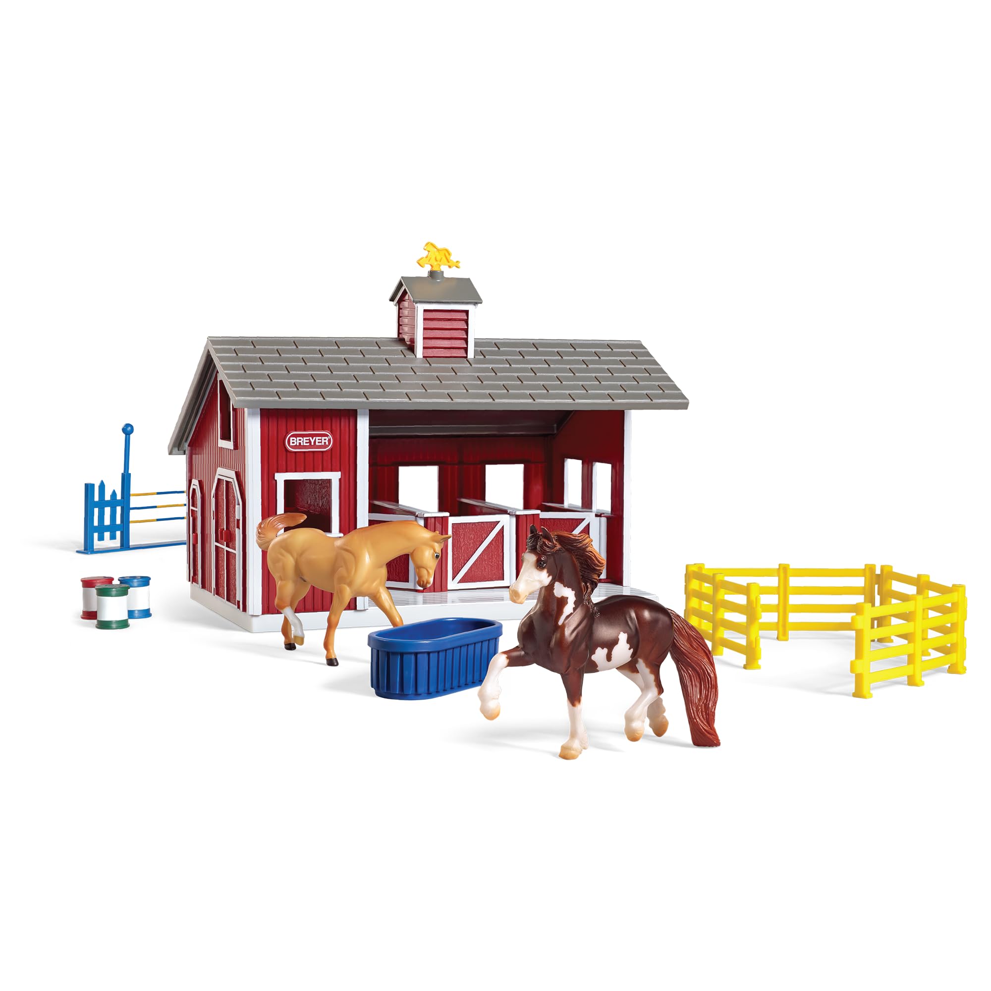 Breyer Stablebates Red Stable Set — image 1