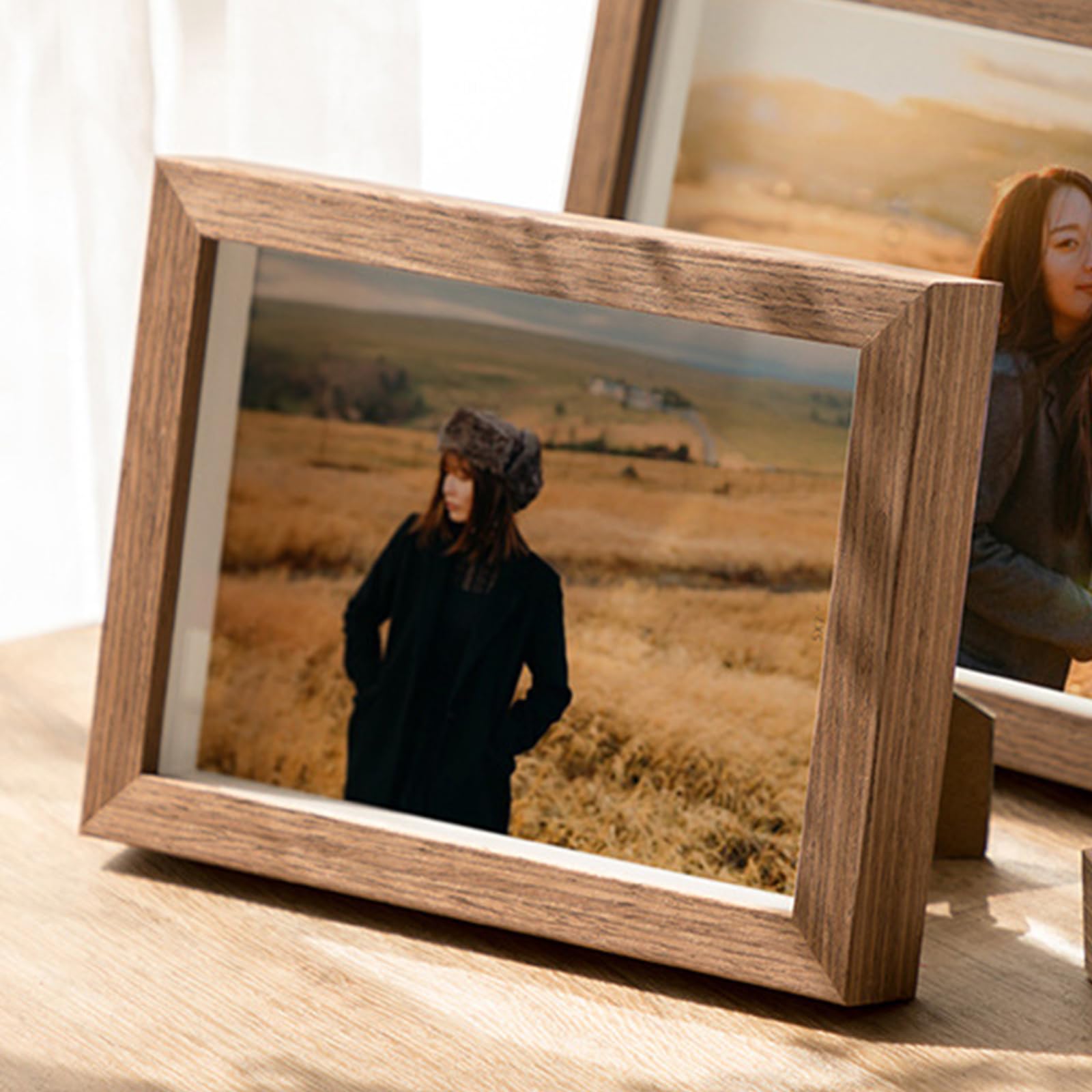 marysgift 8x10 Photo Frames Tabletop Portrait Landscape Frame Picture Display Home Office Classic Wall Decor (Brown,10")