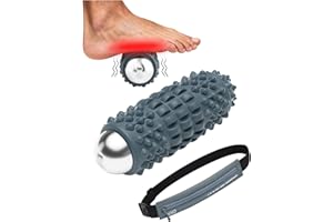 Vibrating Foam Roller Massage Ball for Muscle Pain Relief, 4-Speed Corn Shape Myofascial Release Ball for Trigger Point Thera