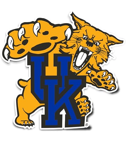 Kentucky Wildcats Car Decal - Removable 5" X 6" Vinyl Cling, Officially Licensed NCAA, Reusable - View #6