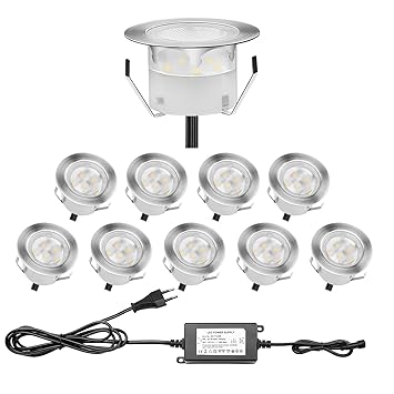 Strahler Set 3 LED Einbauspot Terrassen Lampen Bodenleuchten Sonstige