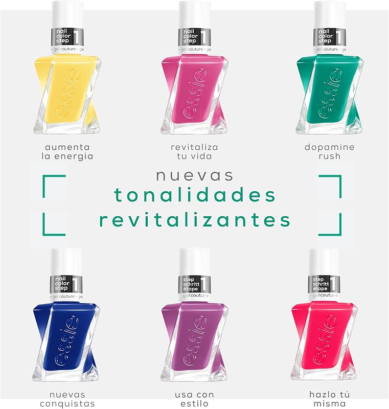 , Gel da Essie Nail Polish, Duração Prolongada com Acabamento Brilhante, Manicure Sem UV, Gel Couture Shade 551 Bling It, 13,5ml