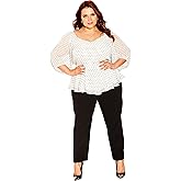 City Chic Plus Size Top, Bay Spot Top