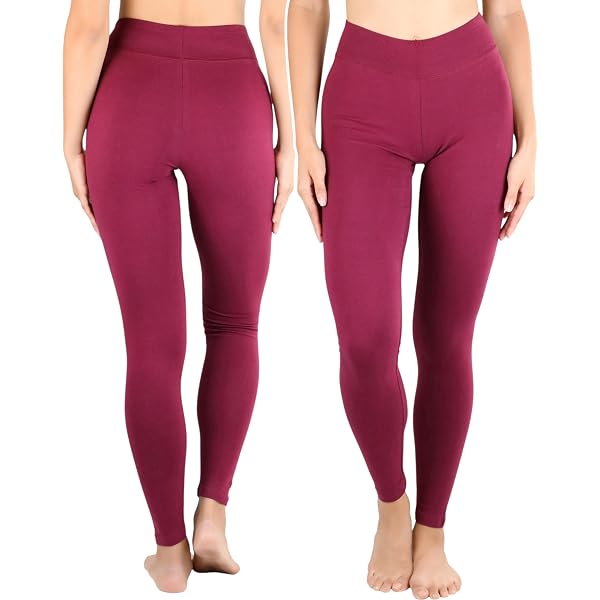 YELETE Women's Capri Jeggings - Basic Solid Color Cotton Blend Stretch Pants - View #12