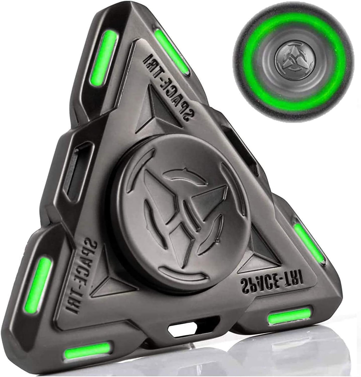 Cool Fidget Spinner Toy Detachable Metal Fingertip Spin Gyro Fidget Desk Sensory Toy for Kids Adults Stress Relief Birthday Gift for Boy Men Hand Spinner Anxiety Toy for Home Office