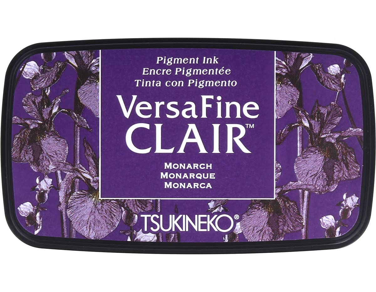 Tsukineko Monarch Versafine Clair Ink Pad, Synthetic Material, Purple, 5.6 x 9.7 x 2.3 cm