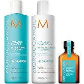 Moroccanoil Hydrate &amp; Shine Hair Set | Shampoo, Conditioner &amp; Treatment Set