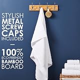 LARHN Wall-Mounted Coat Rack with 4 Matt-Nickel Triple Hooks 42 cm view 3