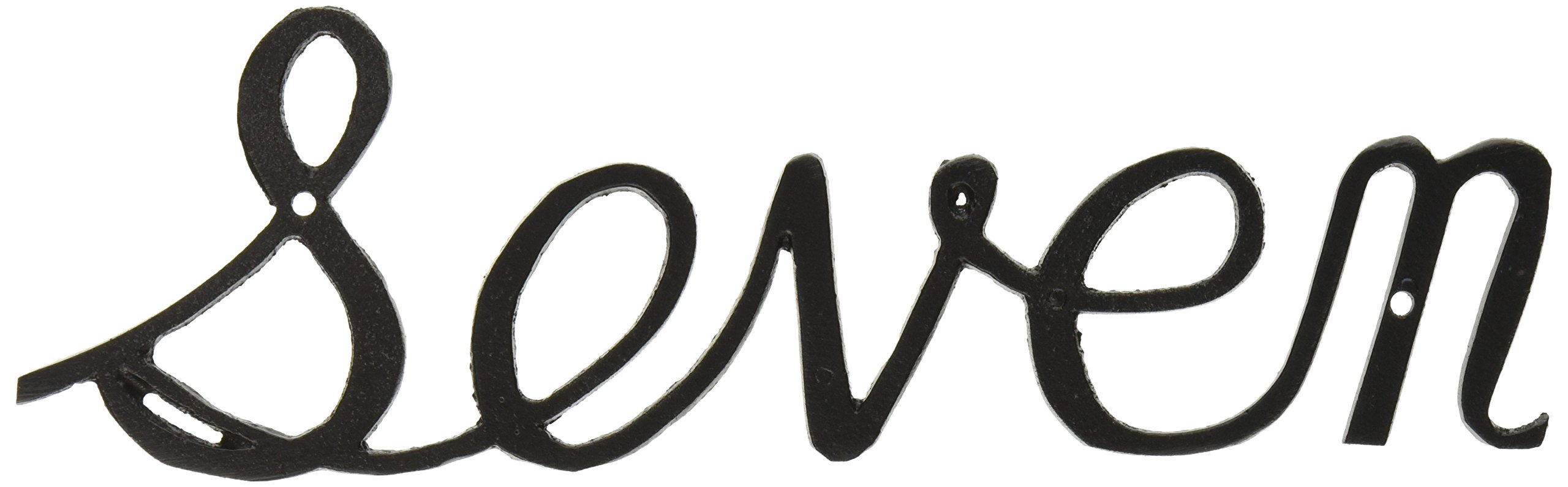 Montague Metal Products Small Script House Number, Seven