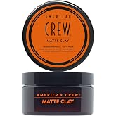American Crew Men's Matte Clay, Medium-High Hold &amp; Matte Shine, 3 oz | Styles like hair clay gel with long-lasting, workable hold and a matte finish. Creates textured looks without greasiness.