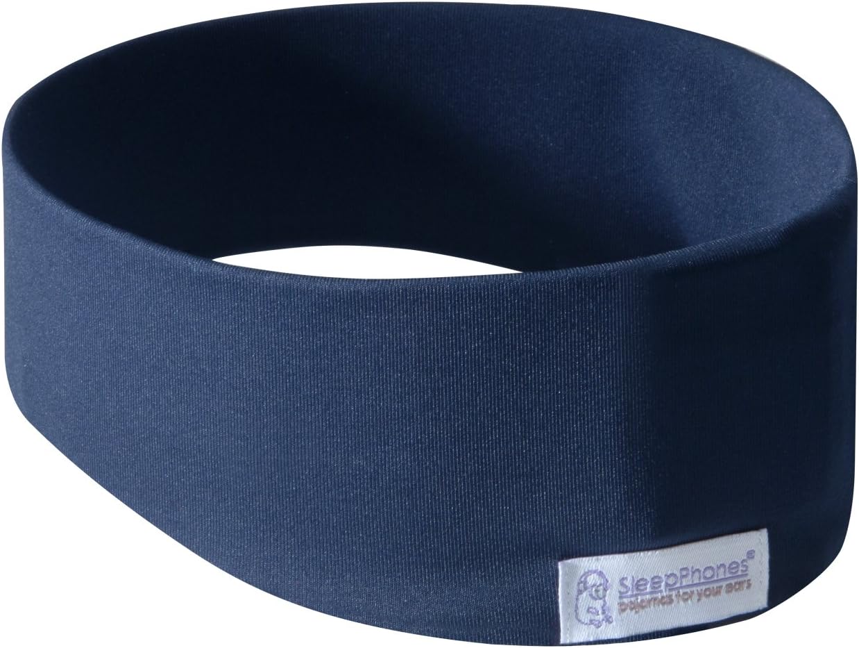 AcousticSheep SleepPhones Wireless | Bluetooth Headphones for Sleep, Travel, and More | The Original and Most Comfortable Headphones for Sleeping | Galaxy Blue - Breeze Fabric (Size L)