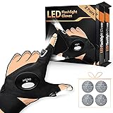 HANPURE LED Flashlight Gloves Stocking Stuffers for