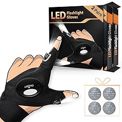 HANPURE LED Flashlight Gloves Stocking Stuffers for