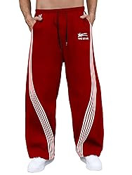 GORGLITTER Men's Baggy Wide Leg Sweatpants Y2K