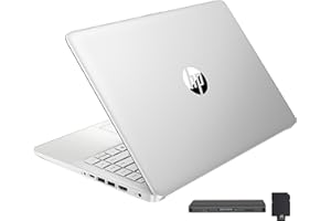 HP Stream 14" HD BrightView Laptop, Intel Celeron N150, 16GB RAM, 288GB Storage (128GB eMMC + 160GB Docking Station Set), Intel UHD Graphics, 720p Webcam, Wi-Fi, 1 Year Office 365, Win 11 S, Silver