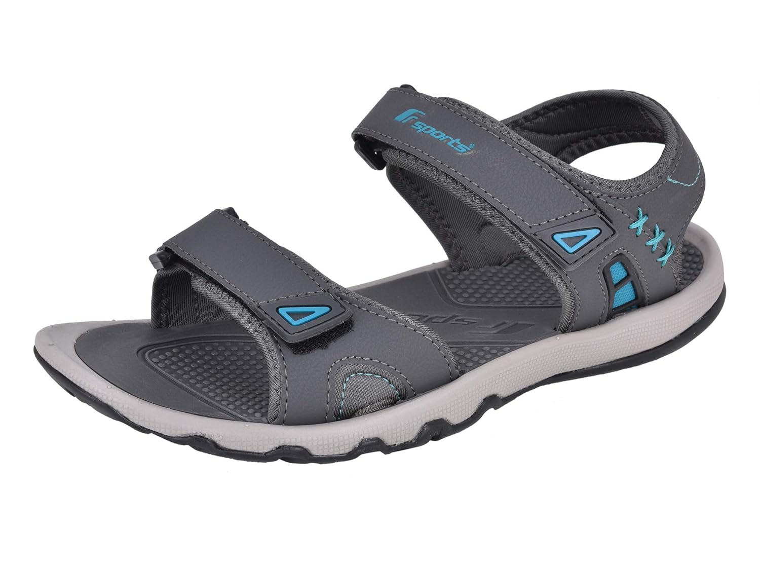 Buy Fsports Mens Grey Tan Blue Synthetic Casual Sandal 9UK at Amazon.in